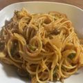 クック9HAWPP☆'s cooksnap of when they made フライパンひとつで☆キムチクリームパスタ.