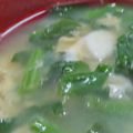 あゆたっくん's cooksnap of when they made ほうれん草と卵と油揚げの味噌汁.