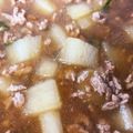 ドルチェ1103's cooksnap of when they made 大根と豚挽肉煮*胃にやさしい〜♪.