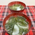 horseland's cooksnap of when they made 新わかめと新玉ねぎの味噌汁.