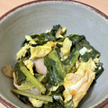 はちみつかなこ's cooksnap of when they made 32．ほうれん草とわかめの卵とじ.