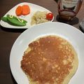 ちーたんずはうす's cooksnap of when they made 真っ黒バナナで！ふんわりバナナパンケーキ.