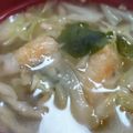 あゆたっくん's cooksnap of when they made 【減塩】きゃべつとしょうがの味噌汁.