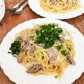 はーくんごーごー's cooksnap of when they made ネギ塩豚パスタ.