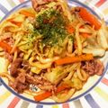 クレイプメートル's cooksnap of when they made 焼うどん.
