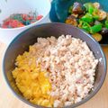 プー♡'s cooksnap of when they made 簡単レンチンのみ☆鶏そぼろ丼.