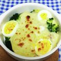ととろ＆めい's cooksnap of when they made ホワイトソース缶で♪卵たっぷりグラタン.