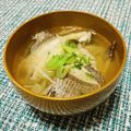 Laufen's cooksnap of when they made 魚のアラのお吸い物.