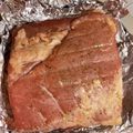 wakamikan's cooksnap of when they made オーブンで自家製ベーコン.