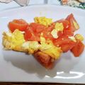 ポニーリボン's cooksnap of when they made トマト・チーズ入り・ふわふわ卵炒め♪.