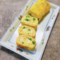 コムギ大好き's cooksnap of when they made スナップエンドウと桜海老の卵焼き.
