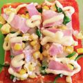 クックQE8UBE☆'s cooksnap of when they made 簡単、食パン、ピザパン、ピザトースト.