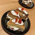 うえまこキッチン's cooksnap of when they made 簡単苺のミルフィーユ☆冷凍パイシート.
