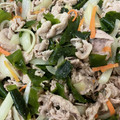 クック8SSYN0☆'s cooksnap of when they made わかめと豚肉のごま油風味炒め.