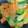 手抜きクック's cooksnap of when they made 調味料3つ！チンゲン菜と人参のナムル.