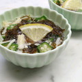 ぱふ♪'s cooksnap of when they made オクラ&えのき&もずくの酢の物.