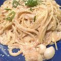 K0A9O0R8U♪'s cooksnap of when they made 牛乳で簡単！明太子クリームパスタ♪.