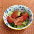 島子☆'s cooksnap of when they made トマトときゅうりの塩糀ドレッシング和え.