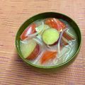 島子☆'s cooksnap of when they made 簡単❀トマトと薩摩芋で作る暖色♡お味噌汁.