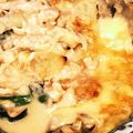 やえまりも's cooksnap of when they made 鮭・舞茸・ほうれん草・ポテトのグラタン.