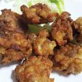 ハナ坊☆'s cooksnap of when they made 鶏こまぎれ肉で唐揚げ.