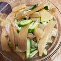 YuuRaiMaMa's cooksnap of when they made きゅうり＆メンマおつまみ.
