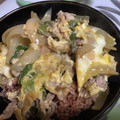 tutocook's cooksnap of when they made とろとろ～♪豚こまの卵とじ丼♪.