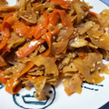 ごま３しお３'s cooksnap of when they made 作り置きにも【蓮根と人参のきんぴら】.
