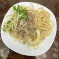 みろぷー's cooksnap of when they made 豚ひき肉と玉ねぎのパスタ♪.