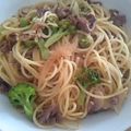 nebosuke☆'s cooksnap of when they made 牛肉とブロッコリーのパスタ.