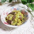 ♪としクック♪'s cooksnap of when they made キャベツと鯖水煮缶のレモン蒸し.