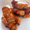 Nya6nya6's cooksnap of when they made 蒟蒻の肉巻き！豚ばら薄切り肉で角煮の味。.