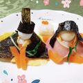 えみゆかりん's cooksnap of when they made ひな祭りのお寿司＊お雛様とてまり寿司.