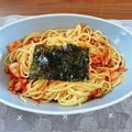miiiiitomo's cooksnap of when they made 納豆キムチで発酵美人パスタ.