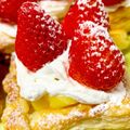 sanahey530's cooksnap of when they made パイシートで簡単！いちごパイ.