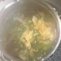 コジロー０９２３'s cooksnap of when they made ３分で激ウマ♪セロリの葉の中華スープ.