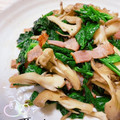 オウジリリノエ's cooksnap of when they made ほうれん草と舞茸の醤油炒め.