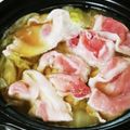 クックM96XDX☆'s cooksnap of when they made うちの♪豚しゃぶしゃぶ鍋.