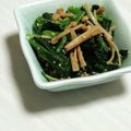 ぱふ♪'s cooksnap of when they made ほうれん草のなめ茸あえ.
