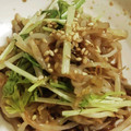 私市ビッキーズ津門巳's cooksnap of when they made 目からうろこの味付✨もやしと水菜のナムル.