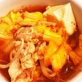 クックKLRAJE☆'s cooksnap of when they made 5分でできる！白菜ともやしのキムチスープ.