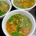 ルぴあ's cooksnap of when they made 長葱ニラとなめたけのスープ♬.