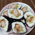 松潤LOVE♥️♥️'s cooksnap of when they made 巻き寿司の綺麗な切り方.