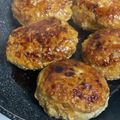 sheher's cooksnap of when they made ヘルシー♪えのき入り☆鶏つくねハンバーグ.