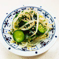 あっこ姉's cooksnap of when they made 簡単きゅうりとわかめでモヤシのナムル.
