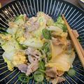 ♡REI♡'s cooksnap of when they made 白菜&豚バラ☆ふわふわ卵☆簡単10分夕食.