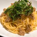 megugon☺︎'s cooksnap of when they made ✿大葉甘味噌の肉そぼろパスタ✿.