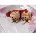 ピピピロコ's cooksnap of when they made 猫のみたらし団子『みたらしにゃんこ』.