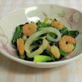 umemodoki's cooksnap of when they made 小松菜とえびの中華炒め☆.