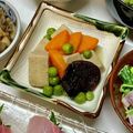にきけん's cooksnap of when they made えんどう豆と高野豆腐の煮物.